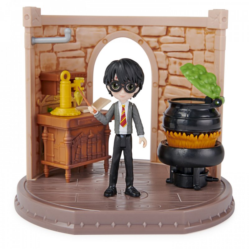 Wizarding World HARRY POTTER - PLAYSET COURS DE POTION - Coffret Univers Magique Cours De Potion Avec 1 Figurine Articul