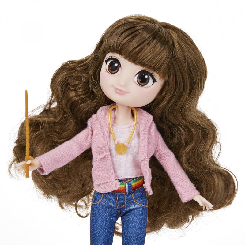 Wizarding World Harry Potter, 8-inch Brilliant Hermione Granger Doll Gift Set with 5 Accessories and 2 Outfits, Kids Toy
