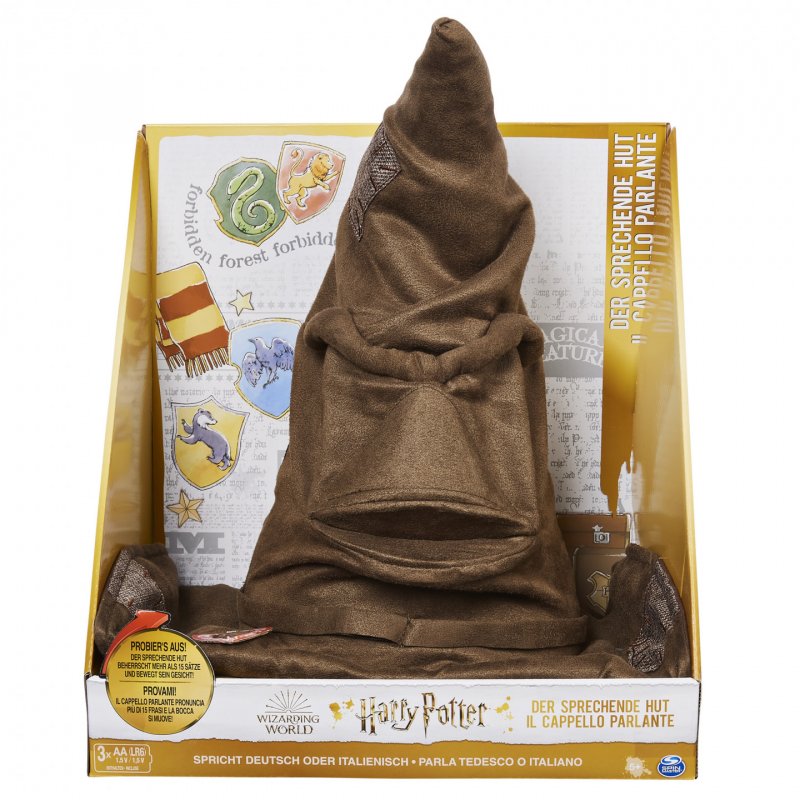 Wizarding World Harry Potter, Talking Sorting Hat with 15 Phrases for Pretend Play