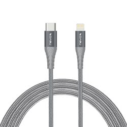 nevox 1885 câble Lightning 1 m Gris, Argent