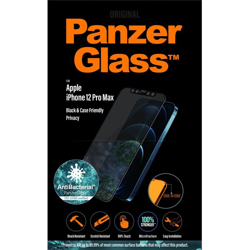 PanzerGlass P2712 écran et protection arrière de téléphones portables Protection d'écran transparent Apple 1 pièce