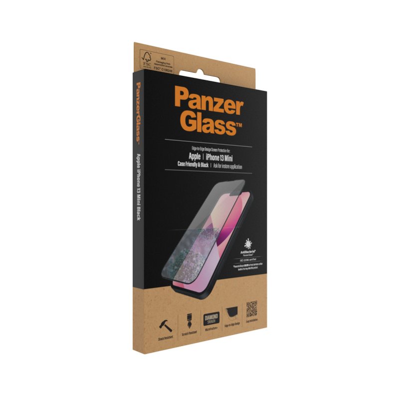 PanzerGlass ™ Screen Protector Apple iPhone 13 Mini | Edge-to-Edge