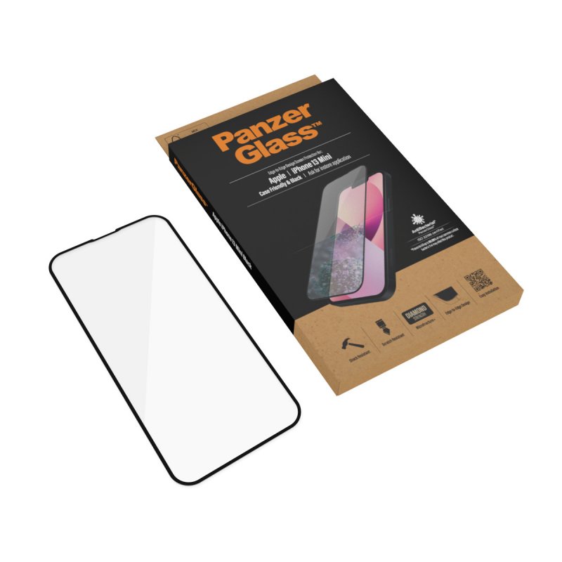 PanzerGlass ™ Screen Protector Apple iPhone 13 Mini | Edge-to-Edge