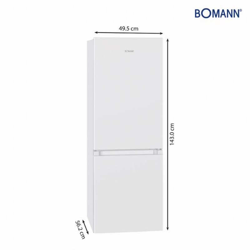 Boma KühlGefrKomb 320.2 50cm 165L weiß E | 165 L