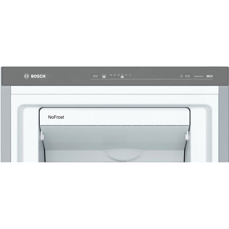 Bosch Serie 4 GSN36VLEP congélateur Congélateur vertical Pose libre 242 L E Acier inoxydable