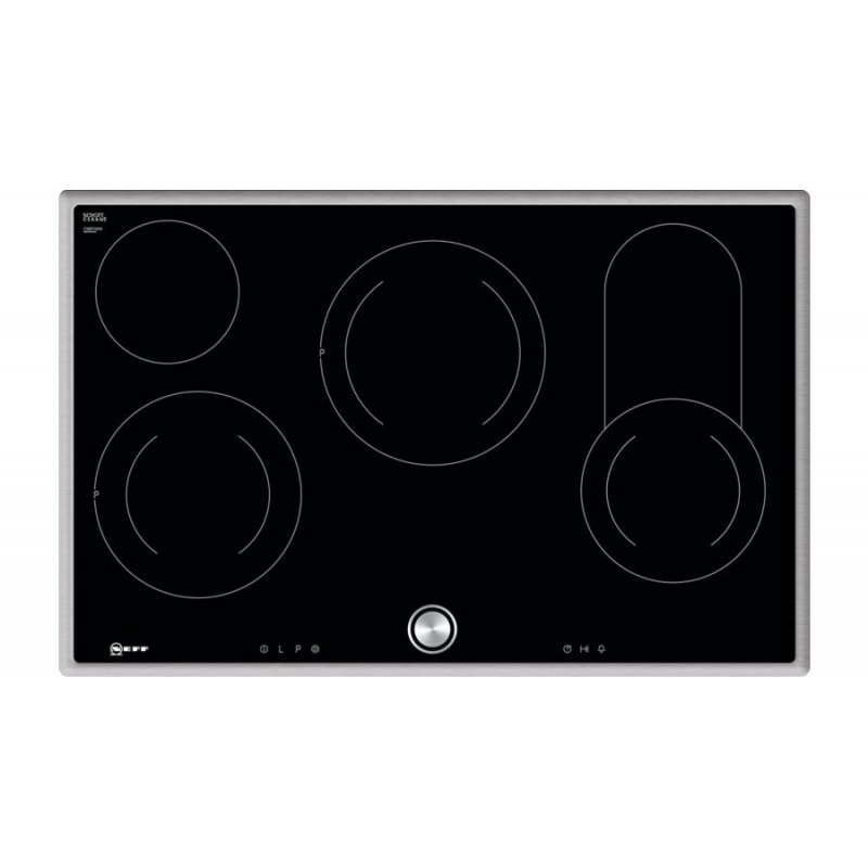 Neff T18BT16N0 Black Built-in 80 cm Ceramic 4 zone(s)
