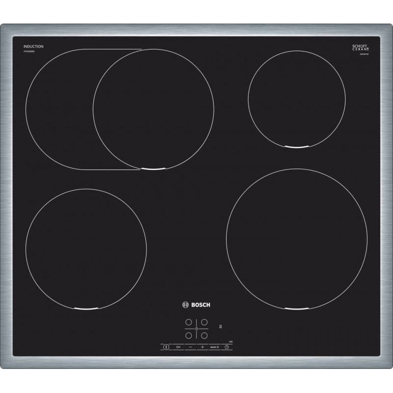 Bosch Serie 4 PIF645BB5E plaque Noir Intégré 60 cm Plaque avec zone à induction 4 zone(s)