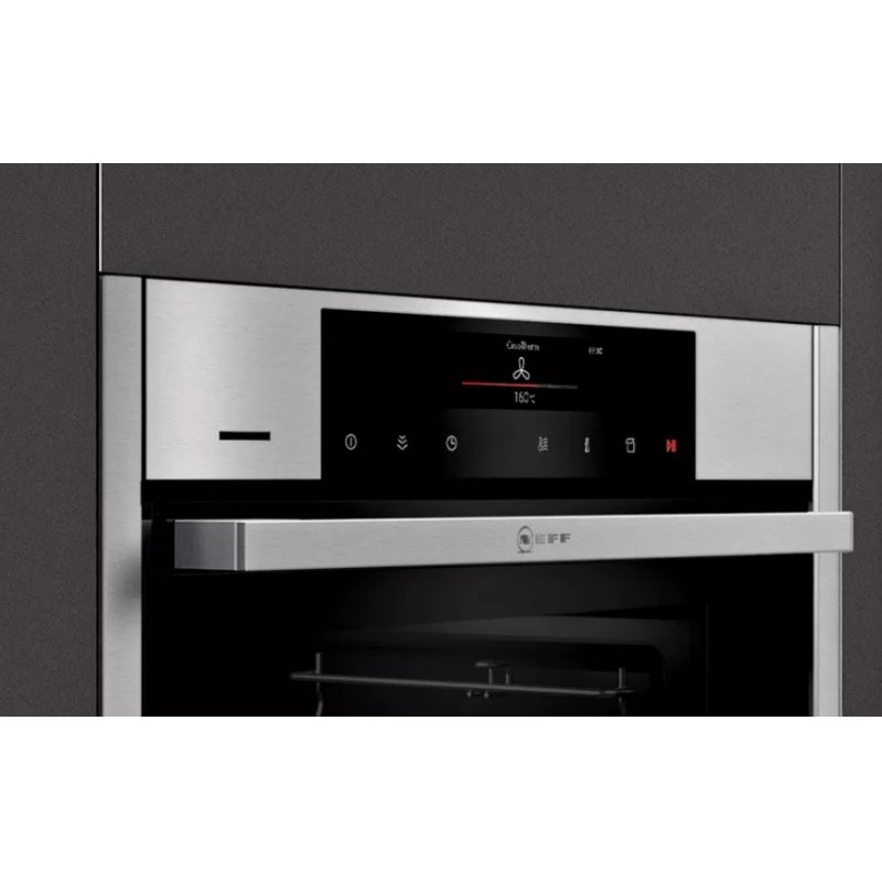 Neff N90 71 L A+ Black, Stainless steel