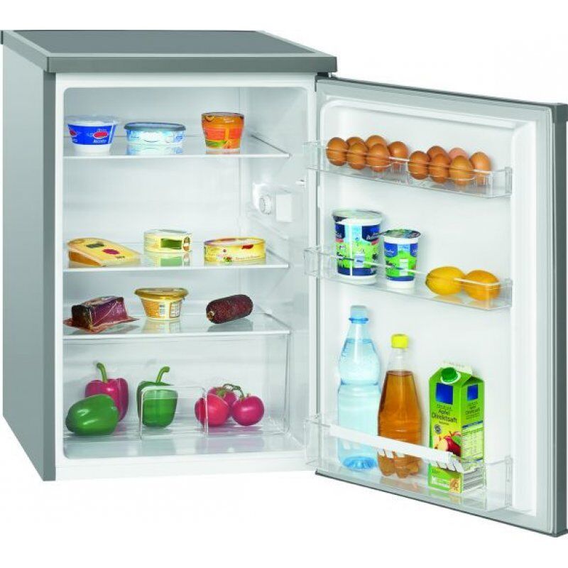 Bomann VS 2185 fridge Freestanding 133 L E Stainless steel