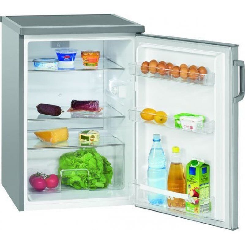 Bomann VS 2195 fridge Freestanding 134 L D Stainless steel