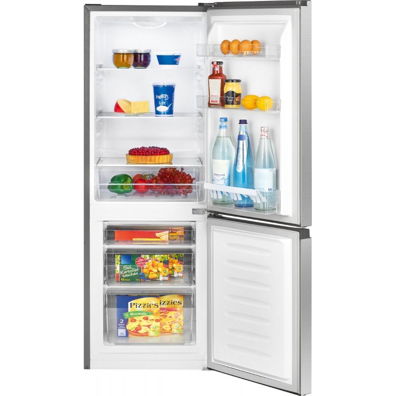 Bomann KG 322.1 fridge-freezer Freestanding 175 L D Stainless steel