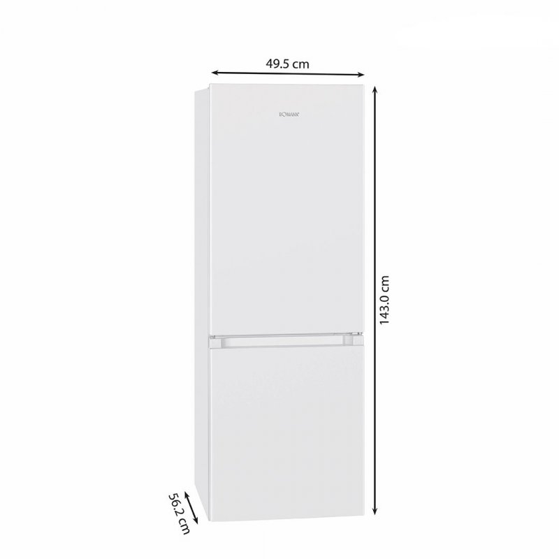 Bomann KG 322.1 fridge-freezer Freestanding 175 L D White