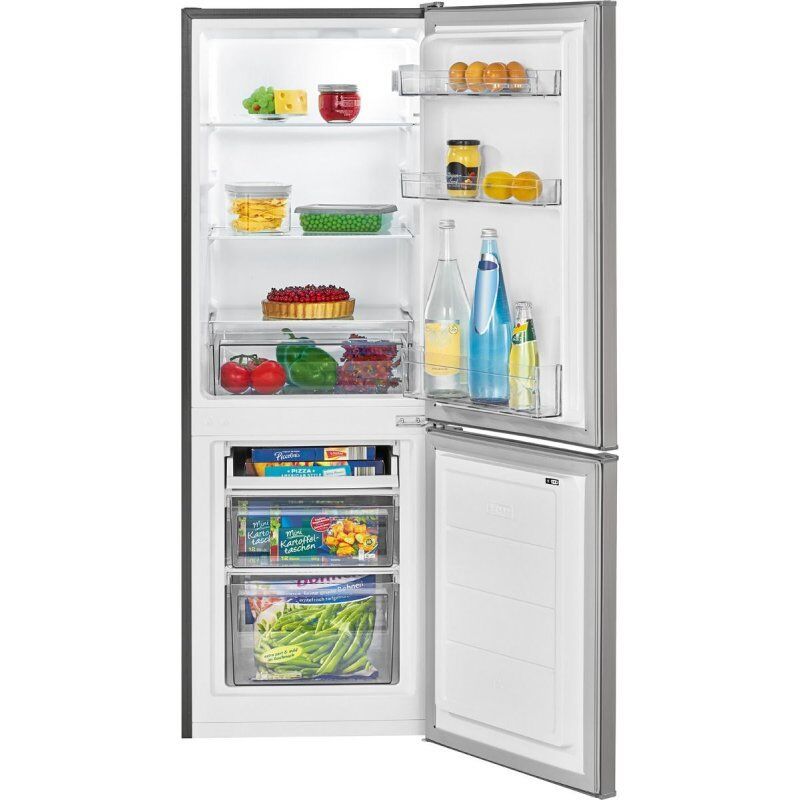 Bomann KG 7331 fridge-freezer Freestanding 173 L E Stainless steel