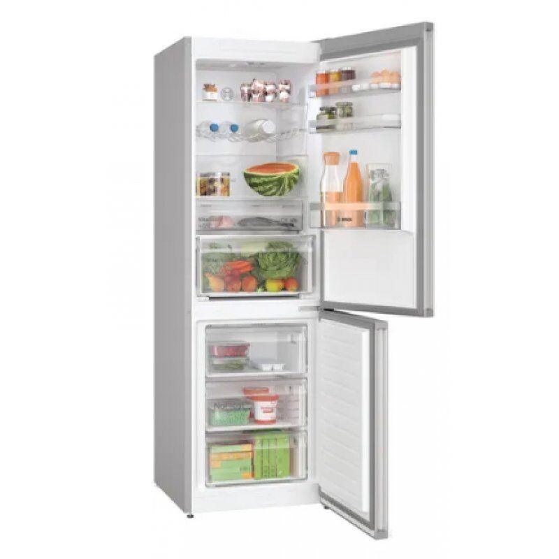 Bosch Serie 4 KGN367LDF fridge-freezer Freestanding 321 L D Stainless steel