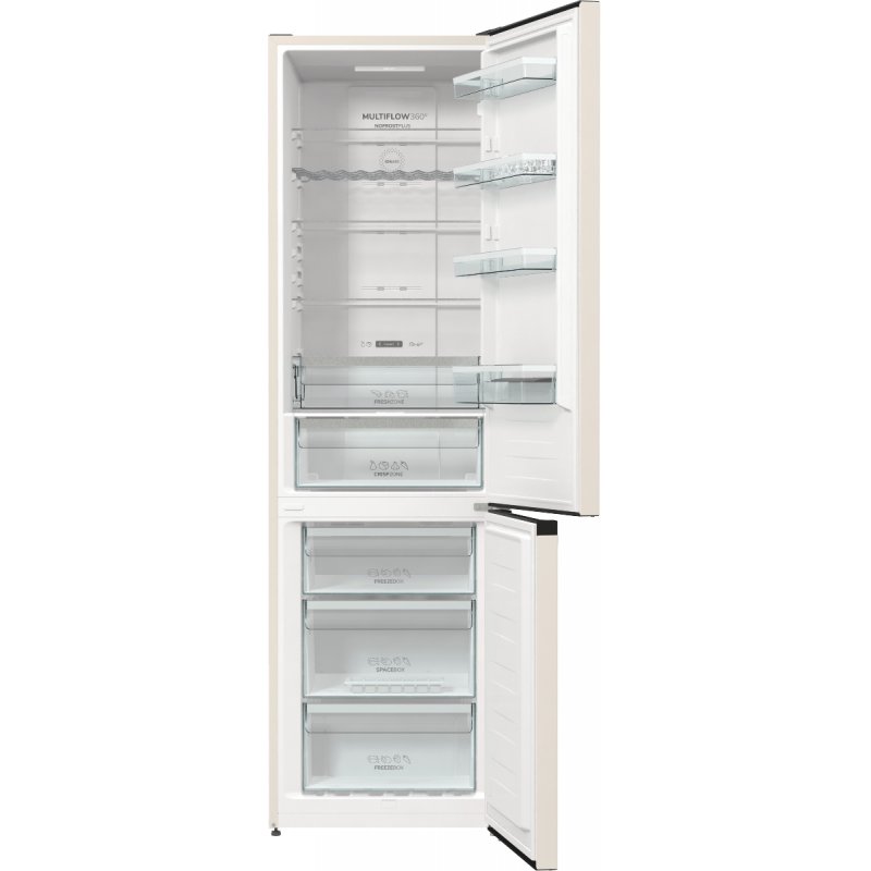 Gorenje NRK6202AC4 réfrigérateur-congélateur Pose libre 331 L E Ivoire