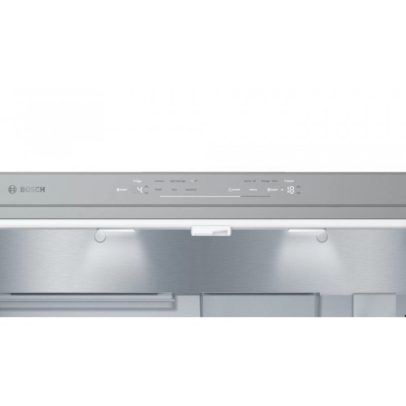 Bosch KFF96PIEP side-by-side refrigerator Freestanding 573 L E Stainless steel