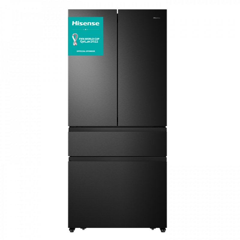 Hisense RF540N4SBF2 side-by-side refrigerator Freestanding 533 L E Black