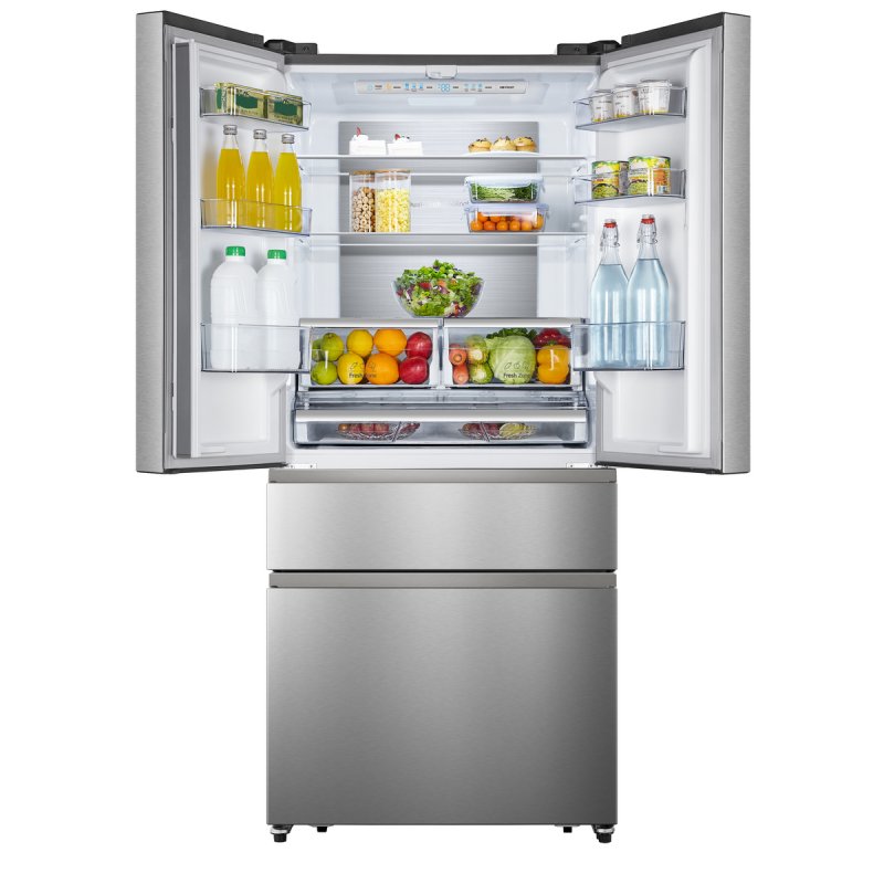 Hisense RF540N4SBI2 frigo américain Pose libre 480 L E Acier inoxydable