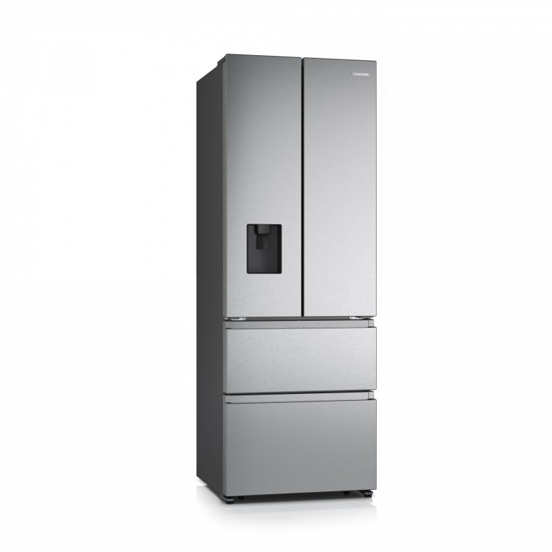 Hisense RF632N4WIE frigo américain Pose libre 485 L E Gris, Acier inoxydable