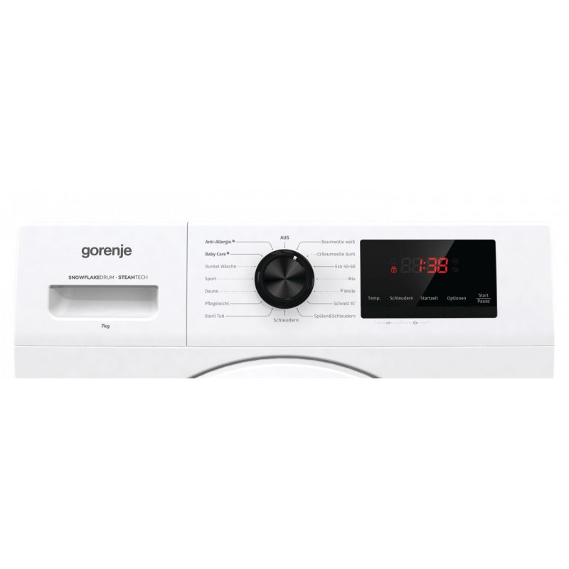 Gorenje WHP74EPS washing machine Front-load 7 kg 1400 RPM E Black, White