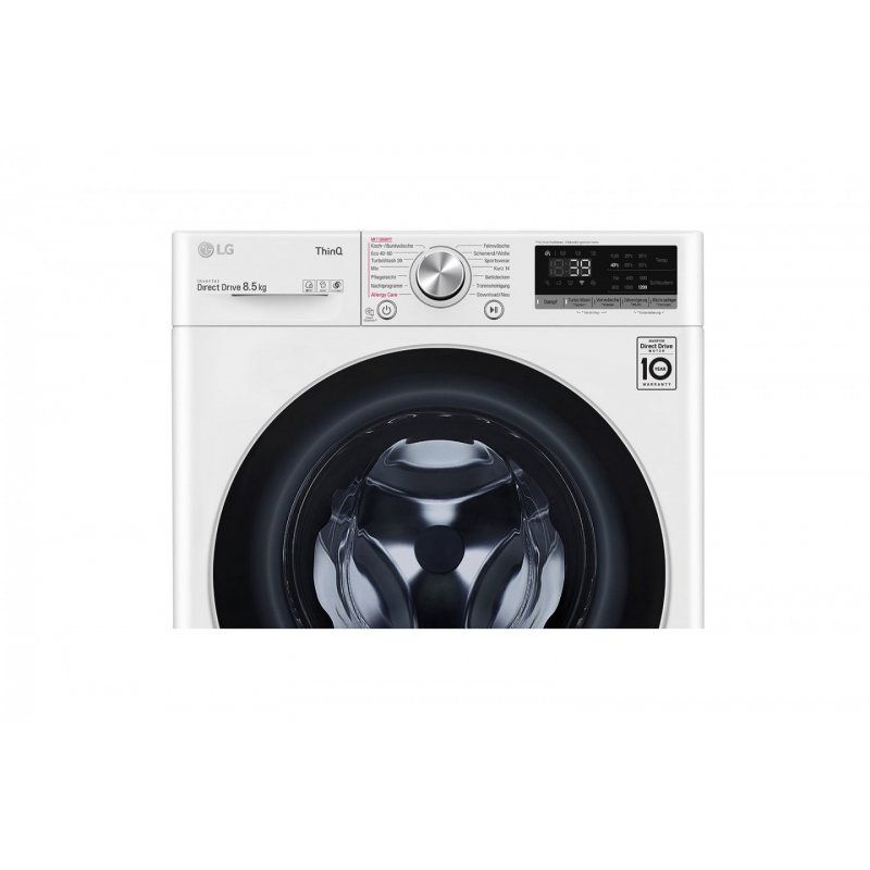 LG F2V7SLIM8E machine à laver Charge avant 8,5 kg 1200 tr/min A Blanc