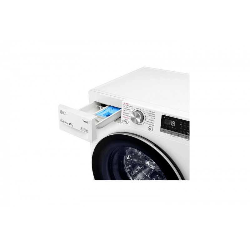 LG F2V7SLIM8E machine à laver Charge avant 8,5 kg 1200 tr/min A Blanc