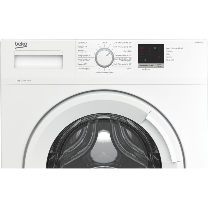 Beko WML61023NR1 washing machine Front-load 6 kg 1000 RPM E White