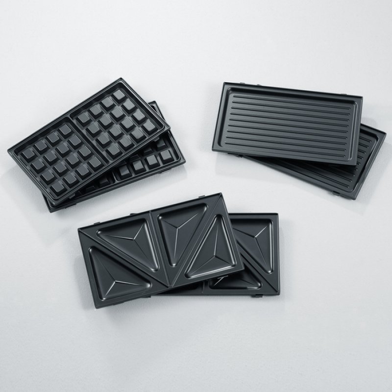 Severin SA 2968 2 gauffre(s) Noir, Chrome