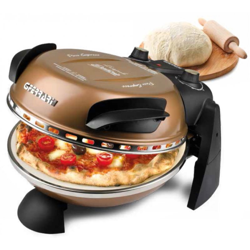 G3 Ferrari Delizia Machine et four à pizzas 1 pizza(s) 1200 W Noir, Bronze