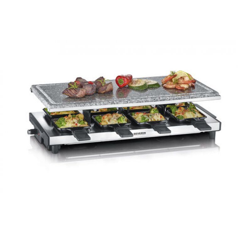 Severin RG 2374 raclette grill 8 person(s) 1500 W Black, Stainless steel