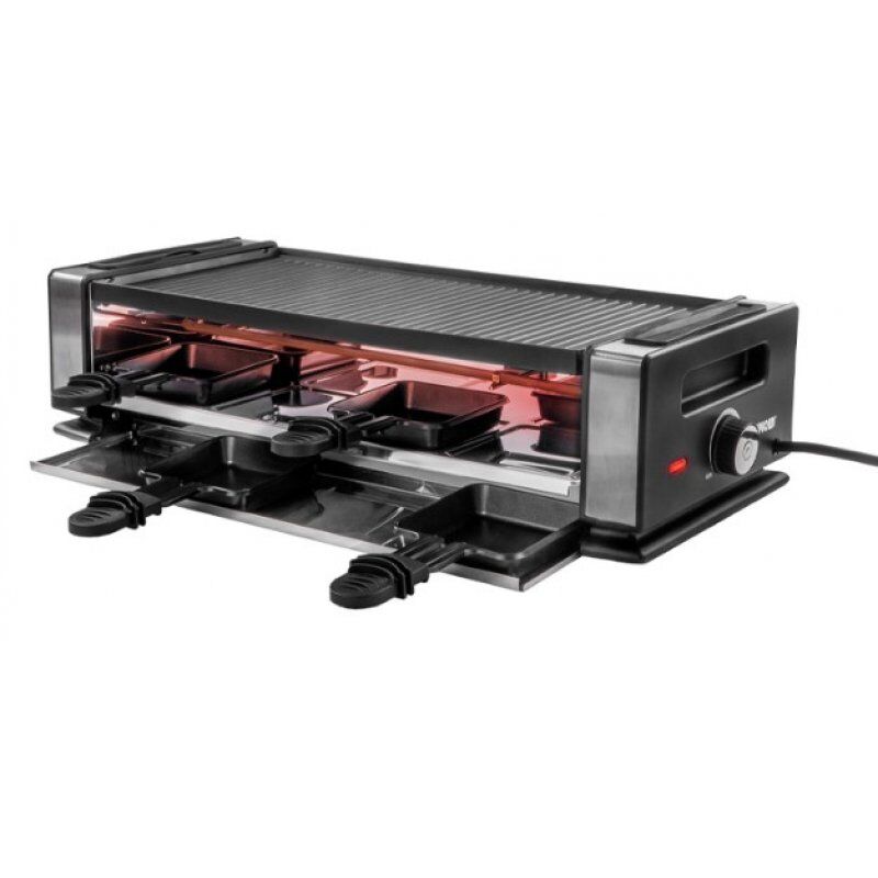 Unold Delice Basic raclette 8 personne(s) 1200 W Noir, Acier inoxydable