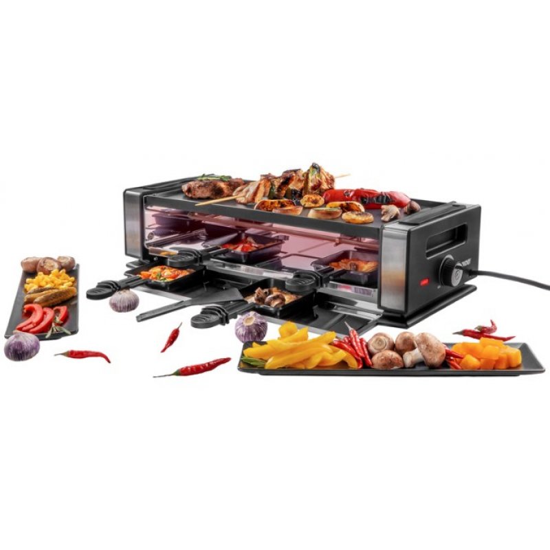 Unold Finesse Basic raclette 8 personne(s) 1200 W Noir, Acier inoxydable
