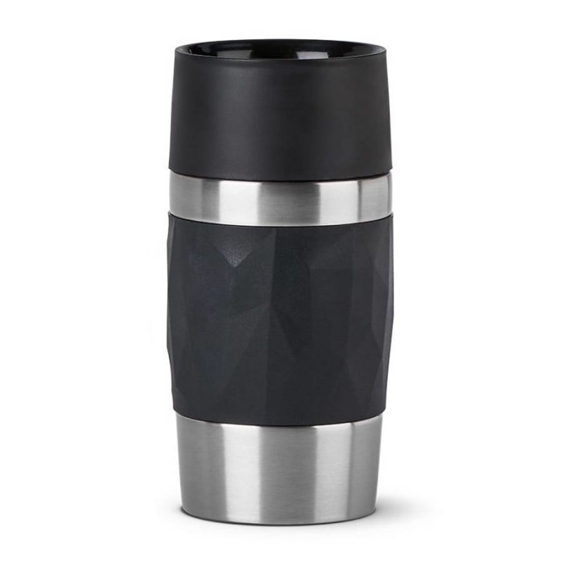 Emsa Travel Mug Compact Isolierbecher bk | 0,3 L, schwarz