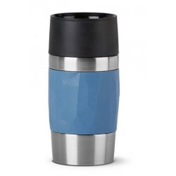 EMSA Travel Mug 0,3 ml Bleu Acier inoxydable