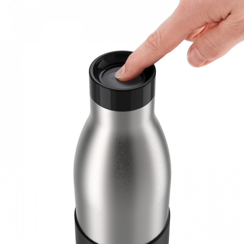 Emsa Bludrop Sleeve Isoliertrinkfl.   bk | 0,7 L, schwarz