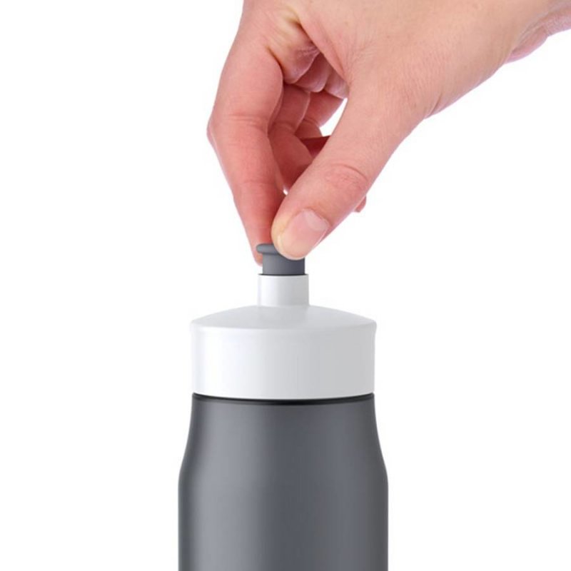 Emsa Squeeze Sport-Trinkflasche 0,6 L gy | anthrazit