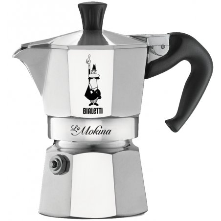 Bialetti 0002380 machine à café manuelle Cafetière à moka 0,4 L Acier inoxydable