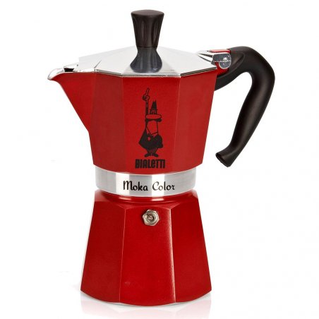 Bial Moka Express Red 6 Cups          rd | 6 Tassen