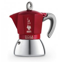 Bial Moka Induction Red 6 Cups      rd | 6 Tassen