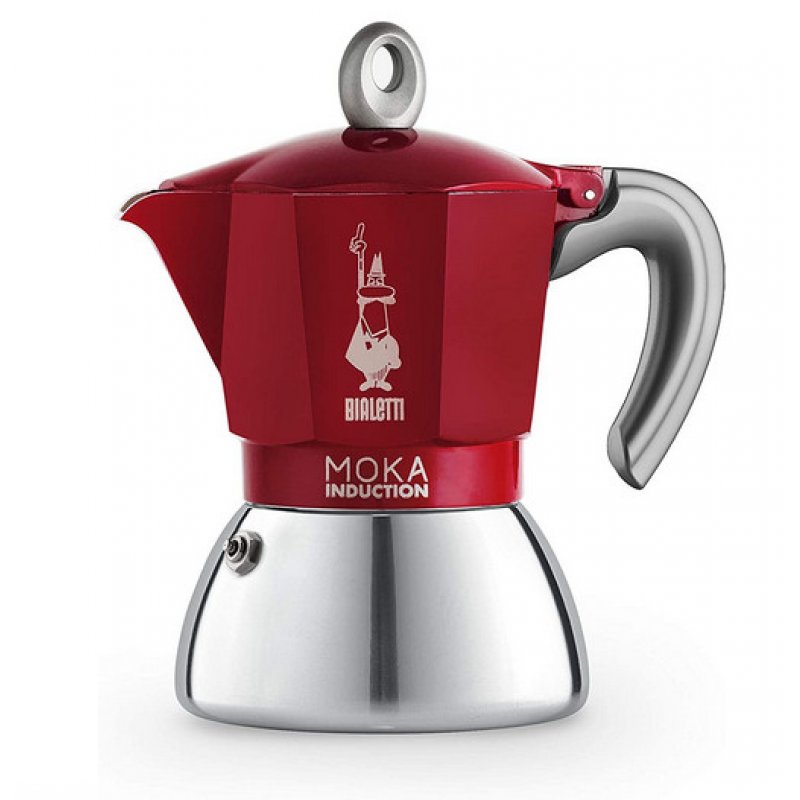 Bialetti Moka Induktion Moka pot 0.28 L Red, Stainless steel