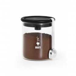 Bialetti DCDESIGN07 jar Round Glass Black, Transparent