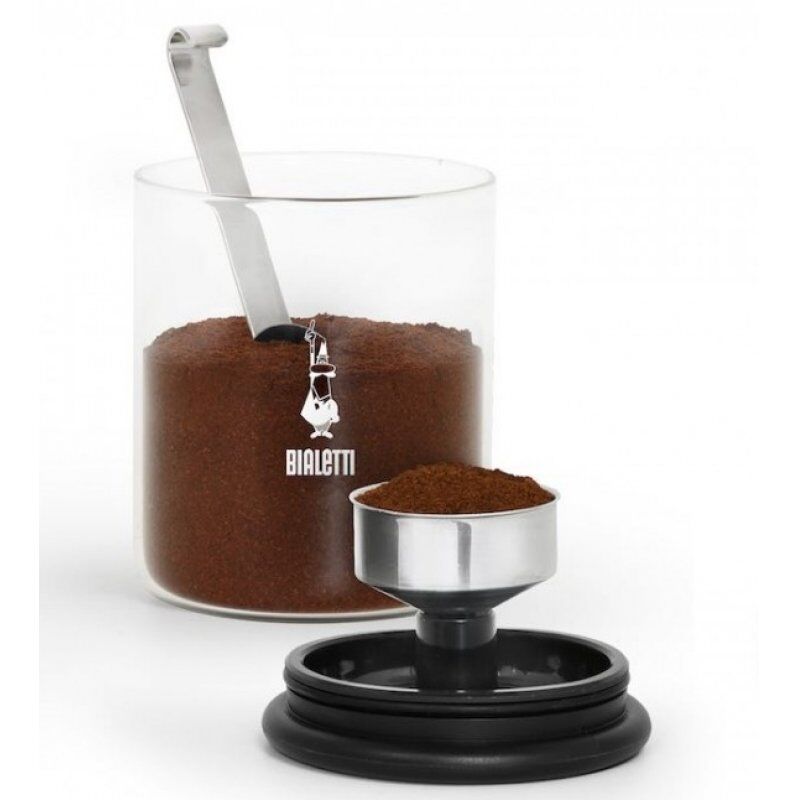 Bialetti DCDESIGN07 jar Round Glass Black, Transparent