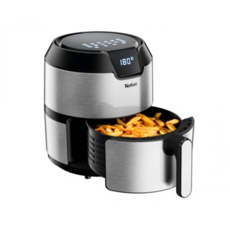 Tefal Easy Fry EY401D friteuse Unique 4,2 L Autonome 1500 W Friteuse d’air chaud Noir, Acier inoxydable