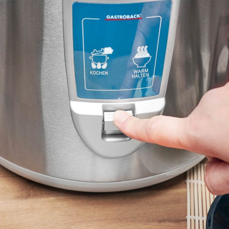 Gastroback Design Pro cuiseur à riz 5 L 700 W Argent, Blanc