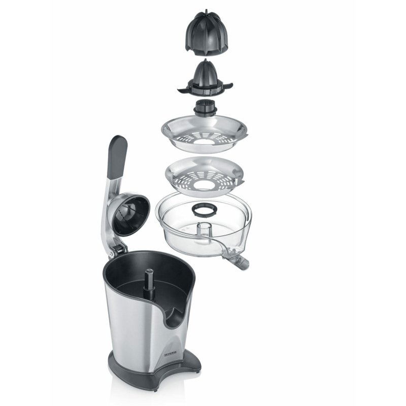 Severin SEV CP 3544 ZITRUSPRESSE citrus press Stainless steel Black, Stainless steel