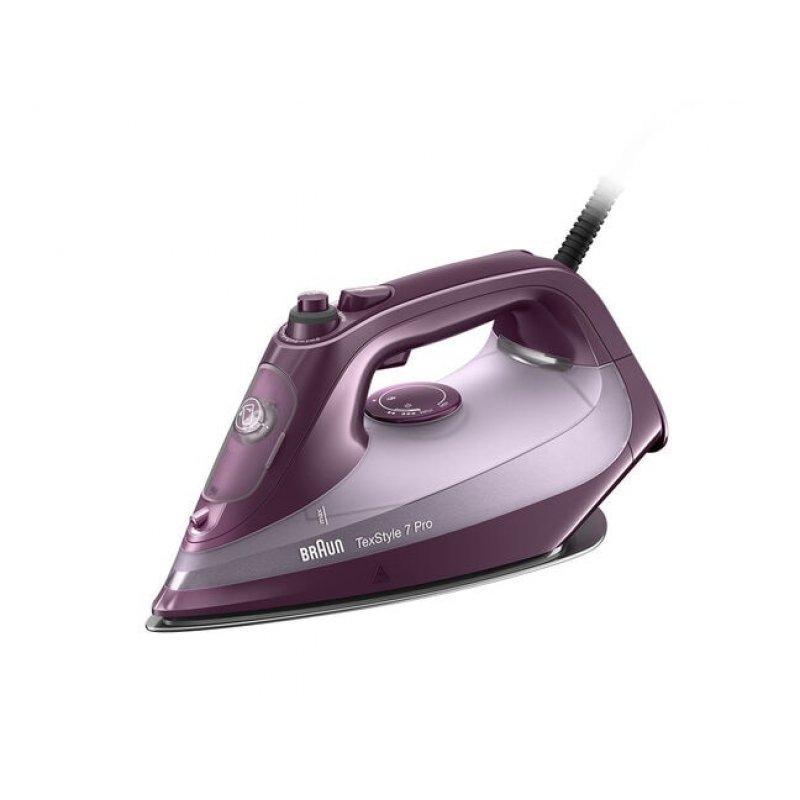 Braun TexStyle 7 Pro SI 7181 VI iron Dry & Steam iron EloxalPlus soleplate 3100 W Violet