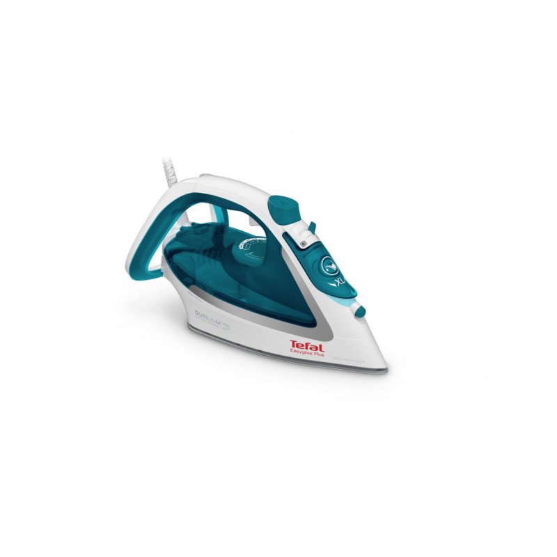 Tefal EasyGliss Plus FV5718 fer à repasser Fer à repasser à sec ou à vapeur Semelle Durilium 2400 W Turquoise, Blanc