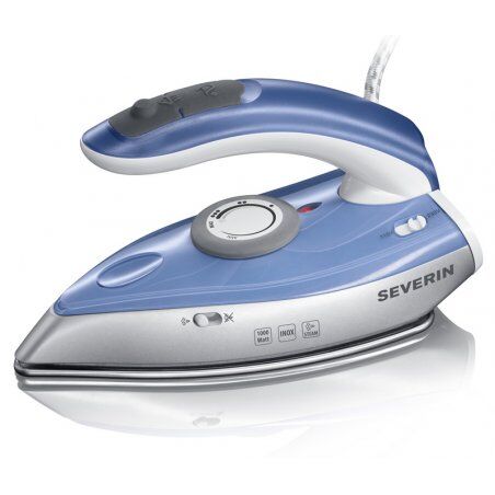 Severin BA 3234 Dry & Steam iron Stainless Steel soleplate 1000 W Blue, Silver