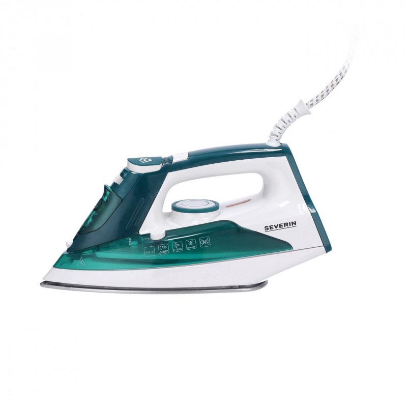 Severin BA 3261 Fer à vapeur Semelle en céramique 2400 W Blanc, Vert