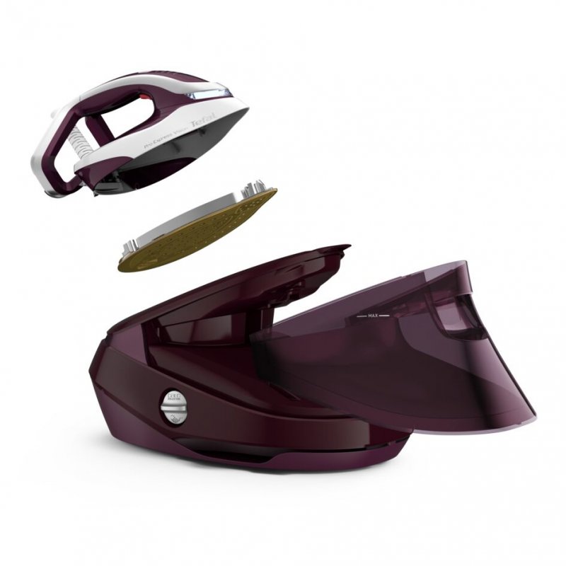 Tefal Pro Express Vision GV9810E0 steam ironing station 3000 W 1.1 L Durilium AirGlide Autoclean soleplate Red, White